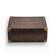 ZYING Cigar Humidor Creativo di Sicurezza a Due Livelli a Quattro Zone Mat Antico Modello casa Cigar Box 50 Sticks Cigar Humidor Box