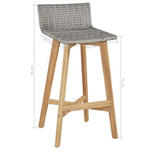FAMIROSA Set da Pranzo da Giardino 5 pz in Legno Massello di Acacia-4221