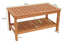 QLS Set di 2 sedie da giardino in legno