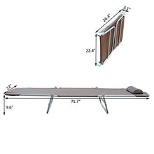 homcom Outsunny Sedia a Sdraio Lettino Reclinabile da Giardino Spiaggia Piscina 182x56x24,5cm caffè