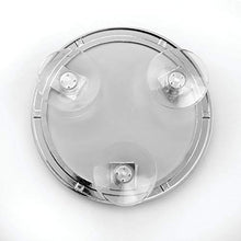 iDesign Specchio bagno, Piccolo specchio doccia anti-appannamento in metallo cromato, Specchio con ventosa rotondo per bagno e doccia, argento