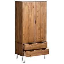 vidaXL Armadio New York Range Colore Legno Chiaro in Massello di Pino
