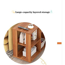 N/Z Arredamento per la casa Doppio scaffale Porta CD Disco da Gioco per Hotel Dvd Vetrina di Grande capacità Divano da Salotto Tavolino da caffè Mobile Armadio angolare (Colore: B 60 * 55 * 30 cm)