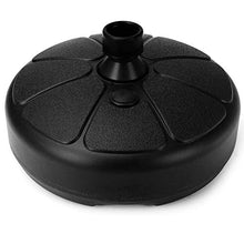 GMWD Base per ombrellone, Base Rotonda per ombrellone in plastica, riempibile con Sabbia, per Esterni, Patio e Cortile, Adatto per aste da 35-38 mm