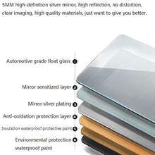 Smart LED Specchio da Bagno, Specchio Antiappannante A Parete Antideflagrante, Specchio Luminoso, Interruttore Singolo Continuo + Temperatura Temporale + Lente d'Ingrandimento + Antiappannamento