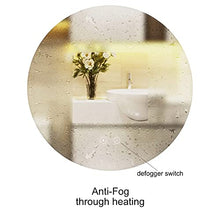 ApeJoy rotondo 60 cm specchio da bagno a LED, specchio antinebbia da bagno con illuminazione, interruttore tocco, bianco luce fredda, risparmio energetico (tondo 60 cm antiappannamento) AJ01s