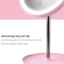 Trucco specchio con luci Specchio per il trucco LED Trucco a LED TAUP TOUCH PULSANTE REGOLABILE LIGHT PORTATILE DUAL ALIMENTAZIONE ALIMENTAZIONE Specchi cosmetici illuminati per il comò da bagno LBWAR