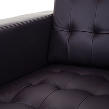 Mendler Divano a 3 posti da Salotto Kunda Design Moderno Ecopelle Marrone