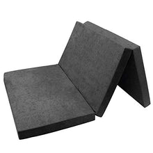 Fortisline - Materasso pieghevole a 2 posti, letto per ospiti, 195 x 120 x 9 cm, colore: Grigio