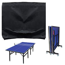fablcrew Custodia protettiva tavolo da ping pong in poliestere impermeabile copertina per tavolo da tennis da tavolo nero 165 * 70 * 185 cm