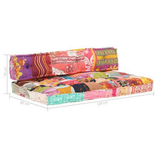vidaXL Cuscino per Divano con Pallet Multicolore Tessuto Patchwork