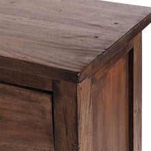 Design Delights - Mobile in Legno di Mogano Riciclato, Stile Shabby Chic, 80 x 36 x 25 cm
