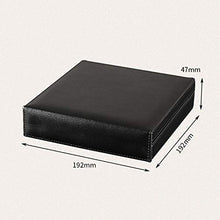 VIY Cigar Humidor, Humidor Cigar Box, Storage Case A Mano Cedar Cigar, Rivestito in Pelle Reale, Legno di Cedro Portatile, Contiene 8 Sigari (Nero)
