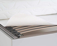 Tauro Coprimaterasso con Gommini, Tessuto, Bianco, 90 x 200 cm