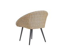Beliani Set da Giardino in Rattan Beige con Tavolino e 2 Poltrone più Cuscini ORTIGIA