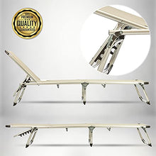MaxxGarden, lettino prendisole pieghevole da campeggio, sdraio relax in alluminio, 189 x 59 cm, grigio