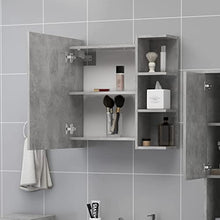 vidaXL Armadietto a Specchio Grigio Cemento 62,5x20,5x64 cm Truciolato