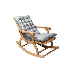 Cuscini per sedie a sdraio, cuscini per mobili da giardino – mobili da giardino portatile spesso imbottito per letto/sedia relax per viaggi/vacanze/interno/esterno (129,9 x 49,8 x 11,9 cm, grigio)