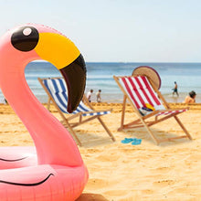 relaxdays Sedia, Set da 2, Sdraio Mare Pieghevole in bambù, Fodera in Tessuto con Cuscini, Rosso, Strisce Rosse