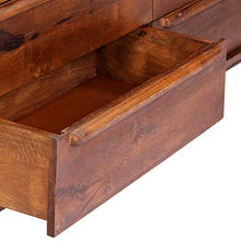 FAMIROSA Cassettiera Marrone 140x40x80 cm in Legno Massello di Mango