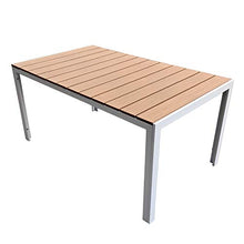 Paniate Design Tavolo Giannutri 90x150 in Alluminio e Polywood - Bianco