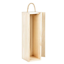 Bottiglia di vino Box in legno chiaro per 1 bottiglia di vino