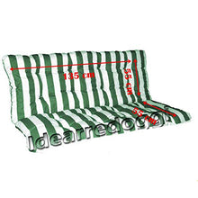 Cuscino per Dondolo truciolo 3 Posti 135 Cm Bianco/Verde