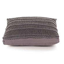 cangzhoushopping Cuscino da Terra Quadrato a Maglia Cotone 60x60 cm Grigio Casa e Giardino Arredo Cuscini Foderati