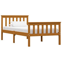FAMIROSA Giroletto con 2 Cassetti Marrone Miele Legno di Pino 100x200 cm-0529