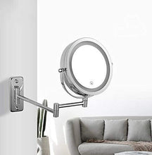 Specchio Montaggio a Parete 10x Trucco per Trucco Vanity Specchietto Bagno 360 ° Touch Dimming Trucco