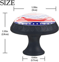 Bandiera USA Bandiera Blu Stella Rossa Pomelli per Porta Set di 4 Pomelli per Mobili Manopole per Cassetti Cucina Armadio Vetro