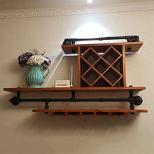 Leifeng Tower Classico Wine Rack Appeso a Parete in Legno Combinazione Governo del Vino della Decorazione della casa Rack Bar Reception Bagagli Vino Rack Rack Calice Rack, 115X23X65cm Wine Rack