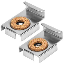 2 Set / 8 Pezzi Clip per Specchio , Clip e Accessori per Specchi, Clip per Staffe Specchi a Molla, Clip Vetro a Specchio con Viti per Muro, Bagno, Cucina, Hotel