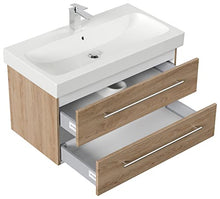 Mobile bagno con lavabo Geberit Icon 90cm rovere chiaro