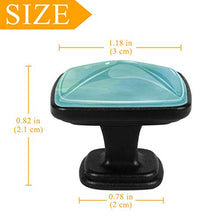 Struttura dell'acquerello Pomelli per Porta Set di 4 Pomelli per Mobili Manopole per Cassetti Cucina Armadio Vetro