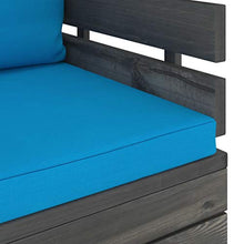 vidaXL Set Divani da Giardino su Pallet 7 pz con Cuscini Massello Pino