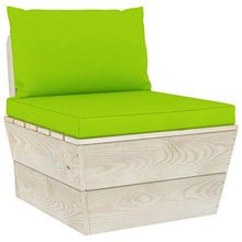 FAMIROSA Set Divani da Giardino su Pallet 6 pz con Cuscini Legno Abete-3575