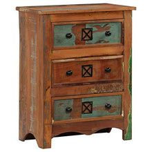 FAMIROSA Cassettiera 60x30x75 cm in Legno Massello di Recupero