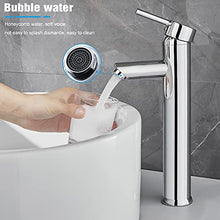 Alto Rubinetto Bagno Lavabo, BONADE Miscelatore Monocomando Elegante Lavabo Bagno Rubinetto per Lavabo e bagno Argento