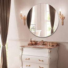 IG Specchio da Bagno Bagno/Rotondo Specchio da Bagno/Semplice Specchio per il Trucco/a Parete Appeso a Parete Specchio,40 Cm.