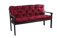 Meerweh Mare WEH con Schienale, per Bank, Rosso, 150 x 98 x 10 cm, 74087