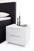 Robas Lund Comodino, Bianco, BxHxT 50x40x40 cm