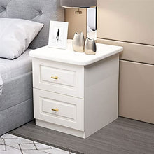 FEANG Comodino Mini Semplice Moderno Ultra-Stretto da 20 cm Largo Piccolo Piccolo per Camera da Letto Comodino Cabinet di stoccaggio (Bianco)