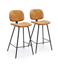 Kare Barber Orange 65 - Set di 2 sgabelli da bancone