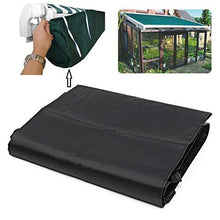 dDanke - Custodia impermeabile per tenda per veranda e giardino, per neve e pioggia, colore: Nero.