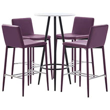 UnfadeMemory Set da Bar Mobili Bistro Mobili da Giardino 5 pz in Similpelle Viola