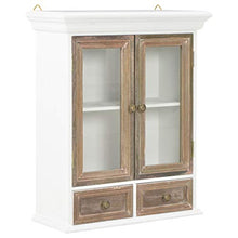 Armadietto Bianco 49x22x59 cm in Legno Massello
