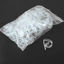 Lindong - Confezione da 50 clip per tovaglia in plastica trasparente