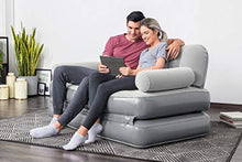 Bestway Divano 3 Posizioni in 1, PVC, Grigio, 188 x 152 x 64 cm