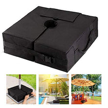 Supporto Ombrellone Base Umbrella Base Borsa Peso con grande maniglia di apertura per Patio Beach scoperta Ombrello Pennoni nero del basamento